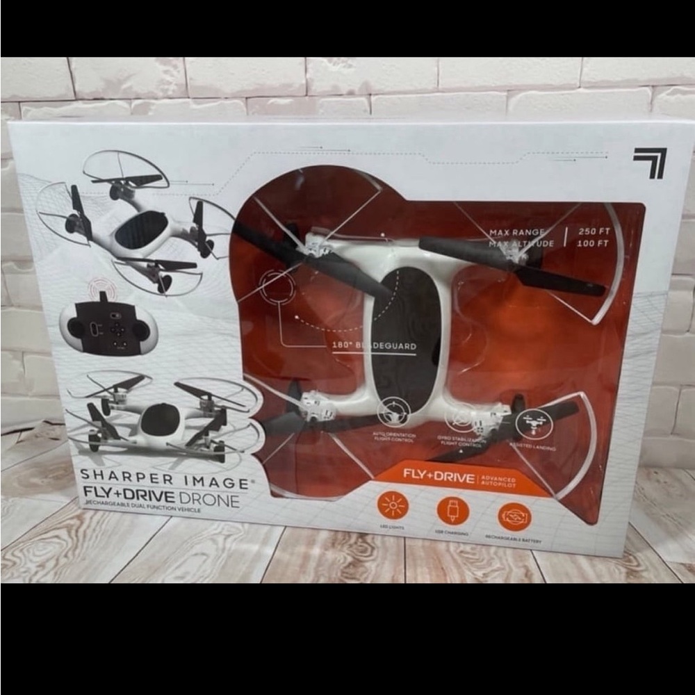 Sharper Image Fly + Drive Drone Long Range